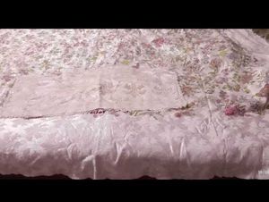 Floral Dress Material Bedsheet With Pillow Cover