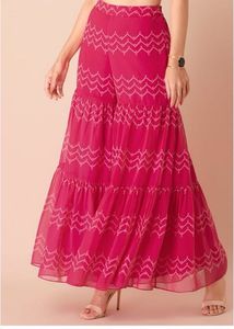 Pink Bandhani Sharara