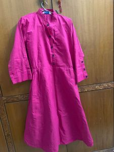 Sale!!Vibrant Pink Cotton Kurta