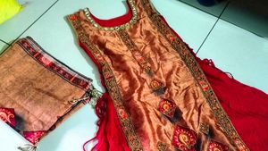 Beautiful Red colour Long Dress