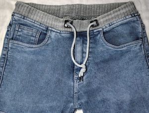 Men's Blue Cargo Jeans
