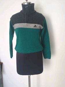 Adidas Color Block Pullover Sweater
