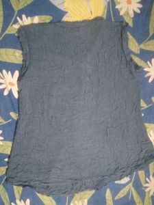 Sleeveless Button-Up Tunic Top