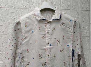 New with tag Korean Floral Print Button-Up Shirt