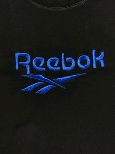 Reebok Classic Embroidery Black Tshirt