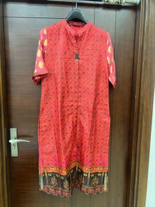 Elegant Red Printed Kurta