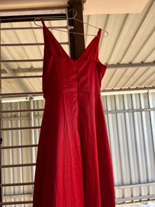 Elegant Red Maxi Dress