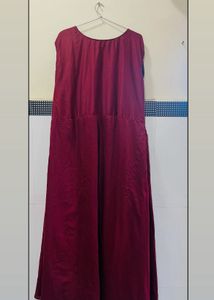Maroon and Black Gown