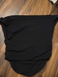 Chic Black Ruched Bikini Bottom