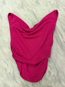 Chic Drape Neck Sleeveless Top