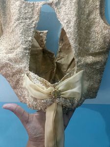 Sparkling Gold Ethnic Blouse