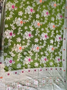 Stunning Green Silk Saree