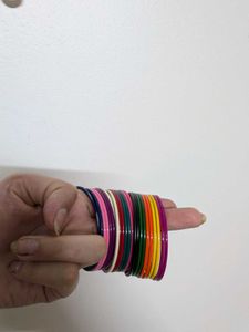 Vibrant Multicolored Bangles Set