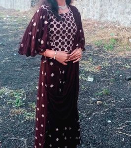 Top With Plazzo Pant An Attached Dupatta