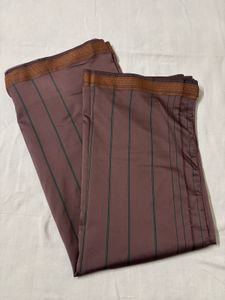 Striped Silk Saree with Blouse