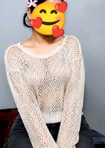 white Knit Sweater