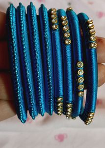 Blue & Gold Bangles