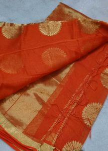 Orange Silk Saree
