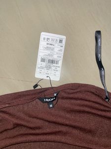 Brand New Brown tube top with long sleeves