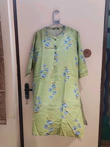 Light Green Floral Kurti