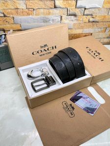 Coach Double Buckle Belts With Box