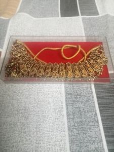 Beautiful Party Wear Copper Golden Set