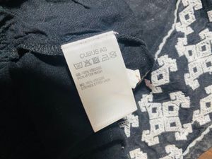 Embroidered Black Shorts