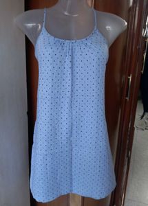 Blue Polka Dot Dress