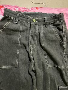 Stylish Grey Cargo Jeans