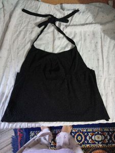 Chic Black Halter Top