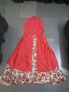 Stunning Red Floral Ethnic Gown