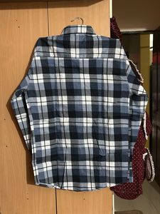 Checked Blue Casual Shirt
