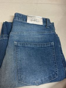 Trendy Distressed Blue Denim Jeans