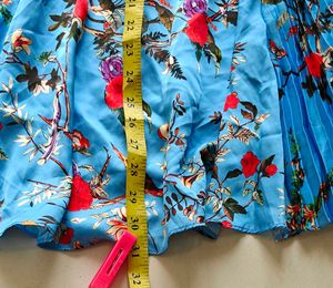 Branded blue floral skirt