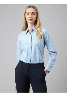 Striped Relaxed Fit Button-Up Shirt