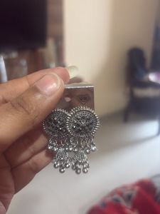 Stylish Oxidised Jhumka Earrings