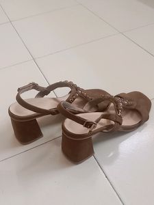 Brown Suede Sandals