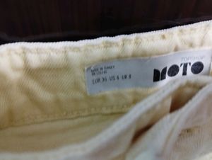 Yellow Denim Short Skirt