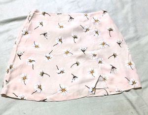 Cute Daisy Print Mini Skirt