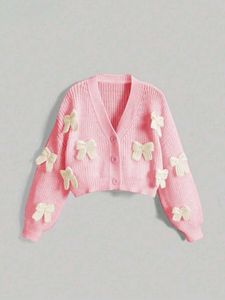 Cute Pink Knit Cardigan
