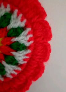 crochet flower wall decor