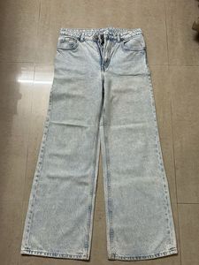 H&amp;M Light Wash Wide Leg Jeans