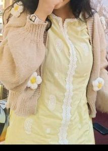 YELLOW KURTI(TRENDS)