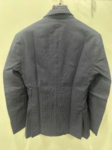 Men's Navy Textured Blazer