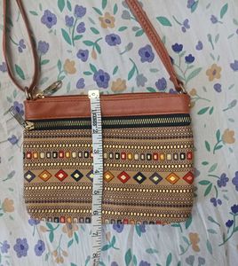Boho Tribal Print Crossbody Bag