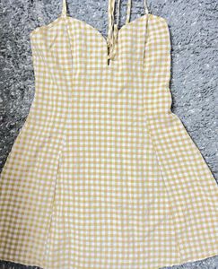 Yellow Gingham Dress