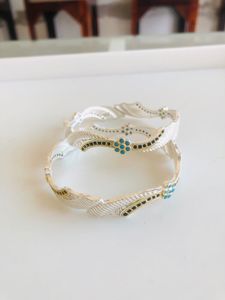 Pure Silver Bangles (wt:- 26.800g)