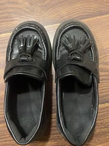 Black Tassel Loafers