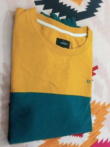 Sẓtori Men's 5XL Colorblock Sweatshirt (Yellow/Te