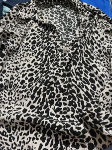 Leopard Print Button-Up Shirt